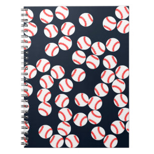 Caderno espiral do basebol