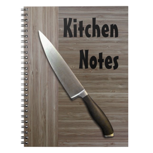 Caderno Espiral do "CADERNO de bambu da COZINHA falso" (Frente)