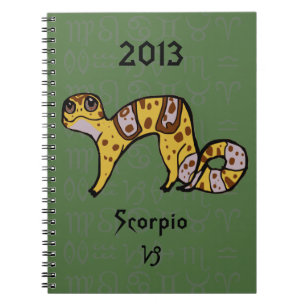 Caderno Espiral Do "caderno do geco do leopardo do zodíaco do geco