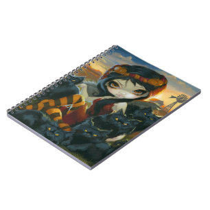 Caderno Espiral Do "caderno dos gatinhos outono"