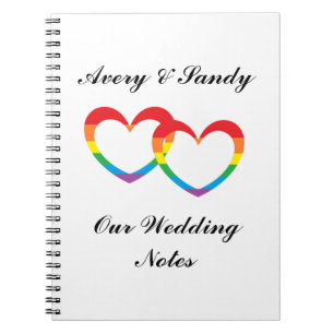 Caderno Espiral Do "caderno personalizado dos corações dobro