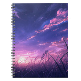 Caderno Espiral do Céu Crepuscular
