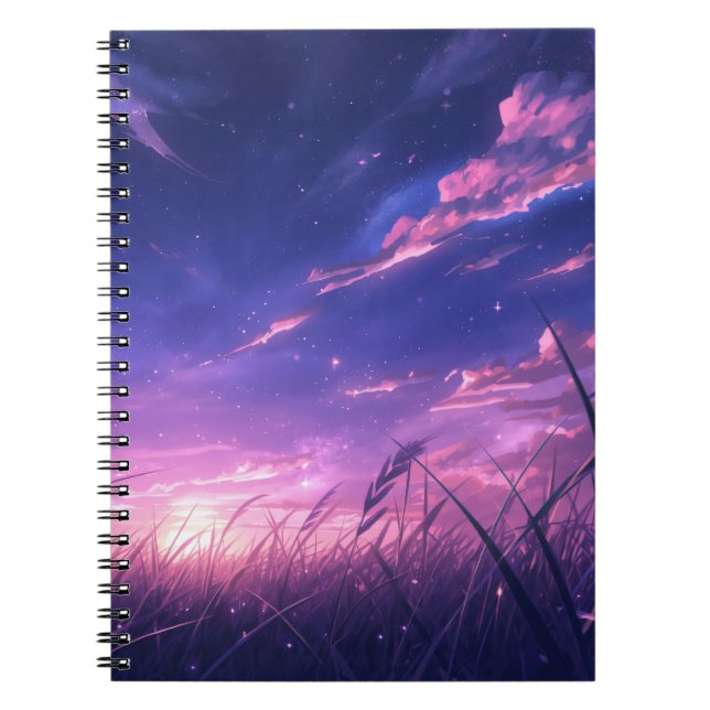 Caderno Espiral do Céu Crepuscular (Frente)