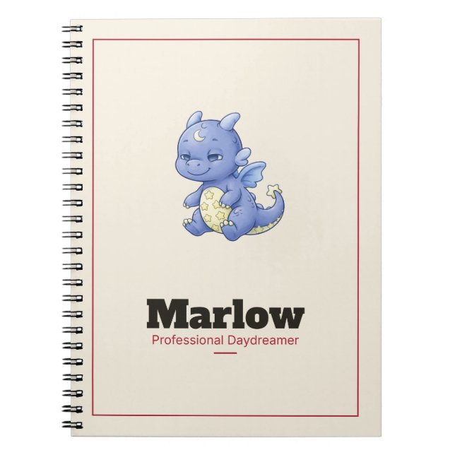 Caderno Espiral do Dragão Marlow (Frente)