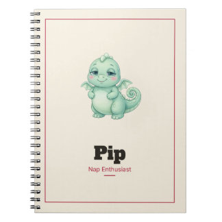 Caderno espiral do Dragão Pip