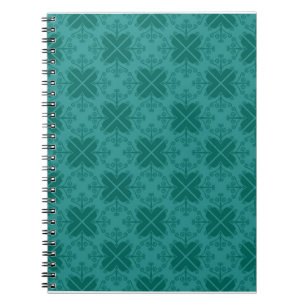 Caderno espiral do teste padrão dos redemoinhos:
