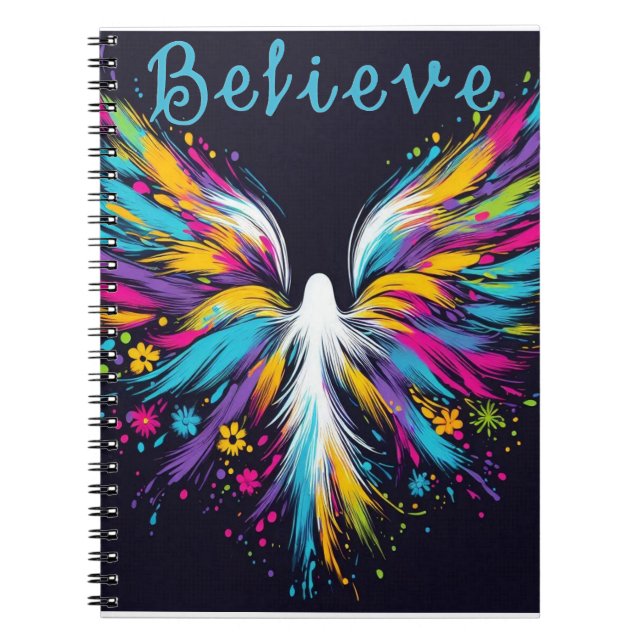 Caderno Espiral Do You Believe in Angels Spiral Photo Notebook (Frente)