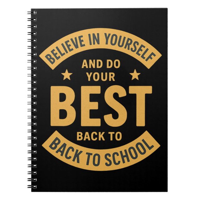 Caderno Espiral Do Your Best – Back to School Notebook (Frente)