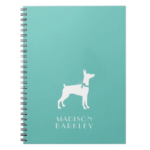 Caderno Espiral Dobermann Pinscher Dog Puppy Dobie