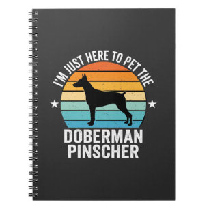 Caderno Espiral Dobermann Retro acariciar