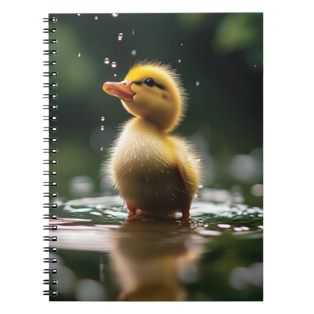 Caderno Espiral "Dobra Adorável na Chuva (Frente)