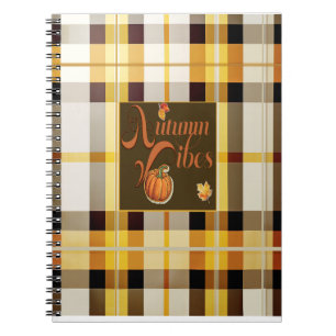 Caderno Espiral Doce Autumn Vibes Trendy Ação de Graças