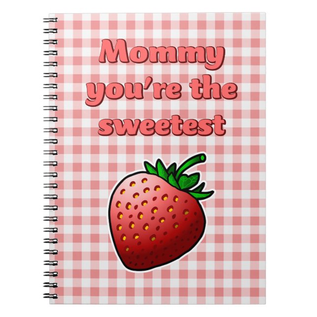 Caderno Espiral Doce Morango Vermelho (Frente)