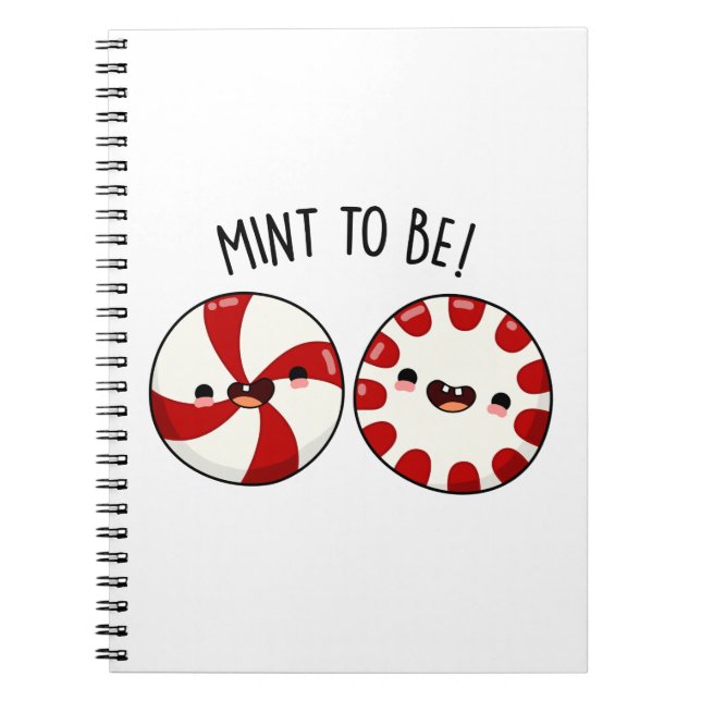 Caderno Espiral Doce Punção de Doce Hortelã Para Ser Engraçado (Frente)