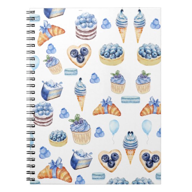 Caderno Espiral Doces Blueberry (Frente)