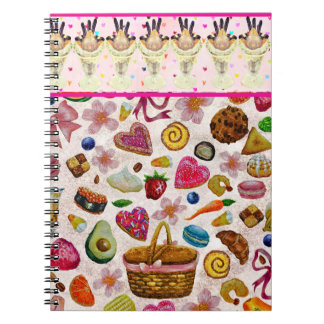 Caderno Espiral Doces Confeções de Massa Folhada