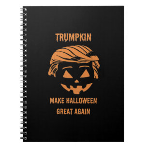 Caderno Espiral Docinho, Trumpkin, Halloween Merch Classic