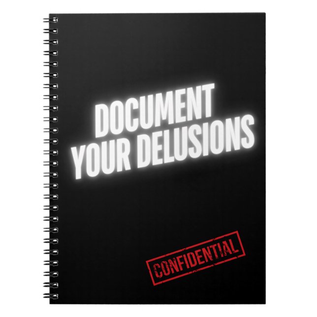 Caderno Espiral Document Your Delusions – Inner Archive (Frente)