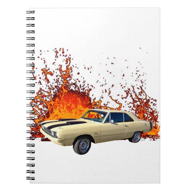 Caderno Espiral Dodge Dart Swinger 1972 (Frente)
