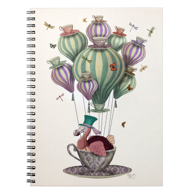 Caderno Espiral Dodo Balloon com Dragonflies (Frente)