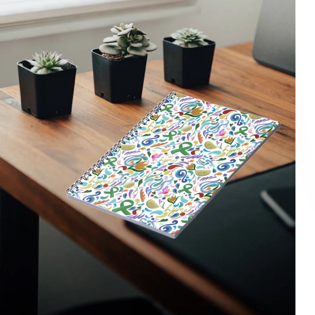 Caderno Espiral Doença de Lyme Oferta, Sensibilização para a Faixa (Lyme Disease Medical Journal, Green Ribbon Notes #lyme #lymedisease #notebook)