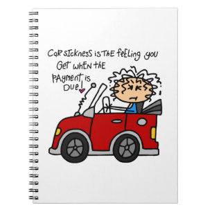 Caderno Espiral Doença Humorística Do Carro