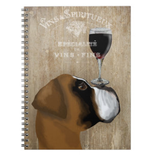 Caderno Espiral Dog Au Vin Boxer