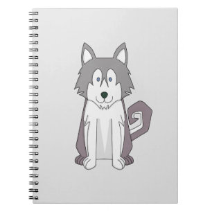 Caderno Espiral Dog Cartoon Amazing Siberian Husky