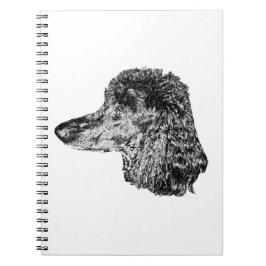 Caderno Espiral Dog Portrait Notebook – Detailed Ink Style Cover