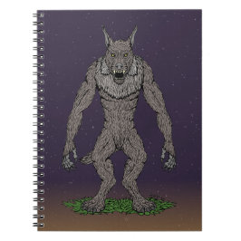 Caderno Espiral Dogman Cryptid ou Werewolf