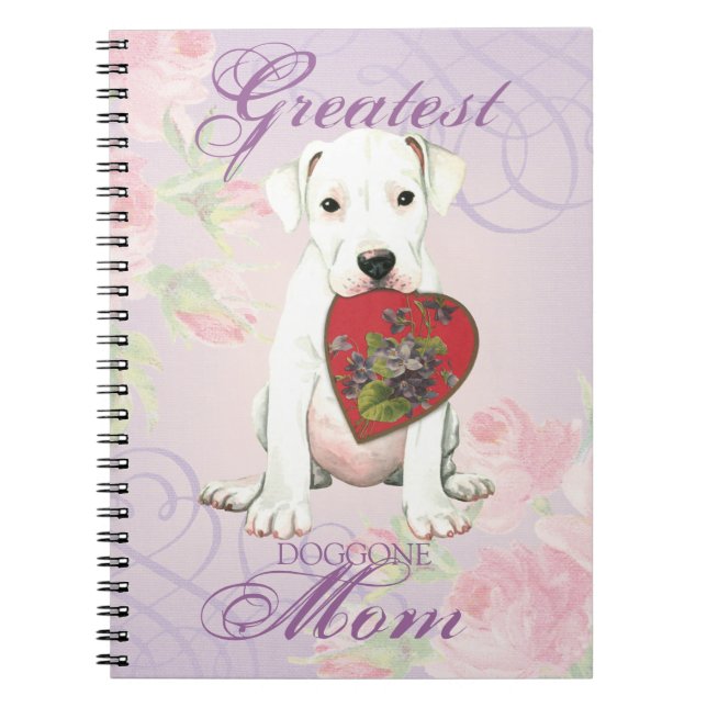 Caderno Espiral Dogo Heart Mãe (Frente)