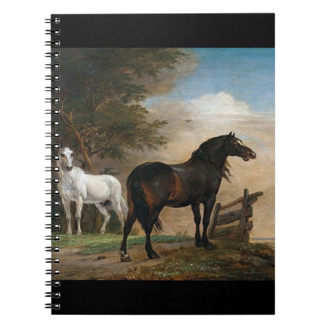 Caderno Espiral Dois Cavalos em pasto (Frente)