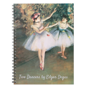 Caderno Espiral Dois Dançarinos num Palco de Edgar Degas, Arte Ant