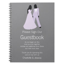 Dois Guestbook de Casamento de Noivas.