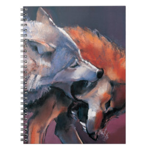 Caderno Espiral Dois lobos