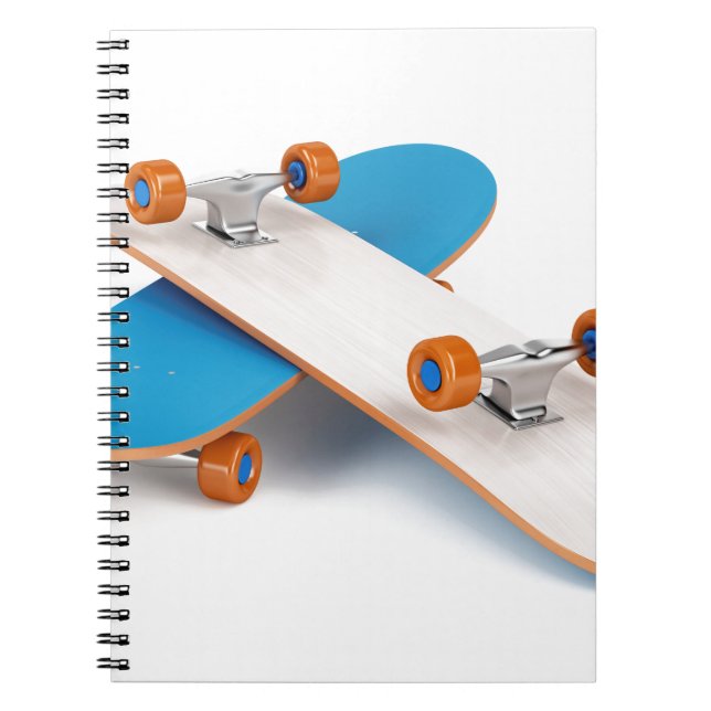 Caderno Espiral Dois skates (Frente)