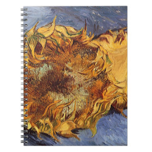 Caderno Espiral Dois Sunflower Cortados por Vincent van Gogh