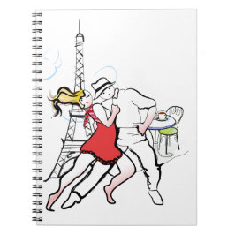 Caderno Espiral Dois Tangueros em Paris