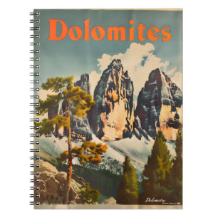 Caderno Espiral Dolomites Vintage