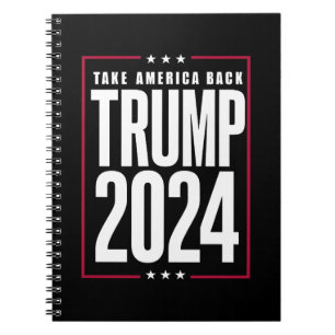 Caderno Espiral Donald Trump 2024 Devolva a América Eleição