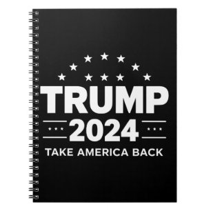Caderno Espiral Donald Trump 2024 Devolva a América Eleição