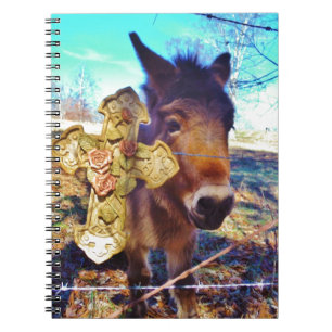 Caderno Espiral Donkey com Rosa Cross