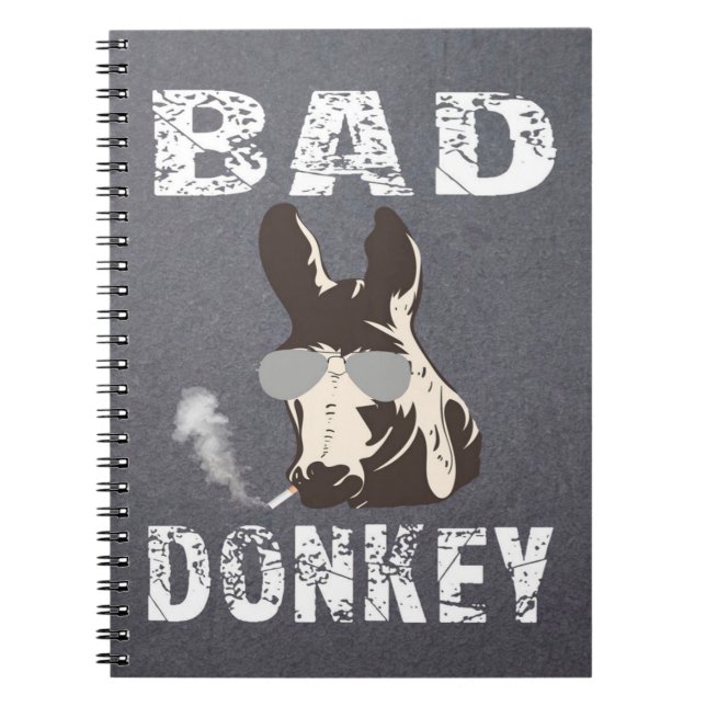 Caderno Espiral Donkey ruim (Frente)