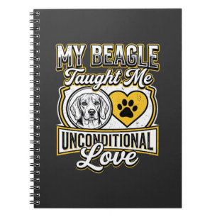Caderno Espiral Dono de cachorro amor incondicional Beagle