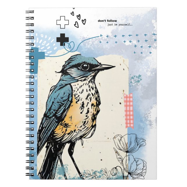 Caderno Espiral Don't Follow. Just be yourself | Notebook Journal (Frente)