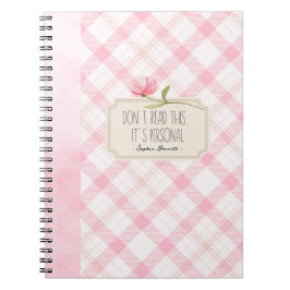 Caderno Espiral Don't Read This, It's Personal – Cute Pink Floral