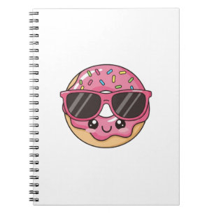 Caderno Espiral Donut Legal com Óculos de Sol