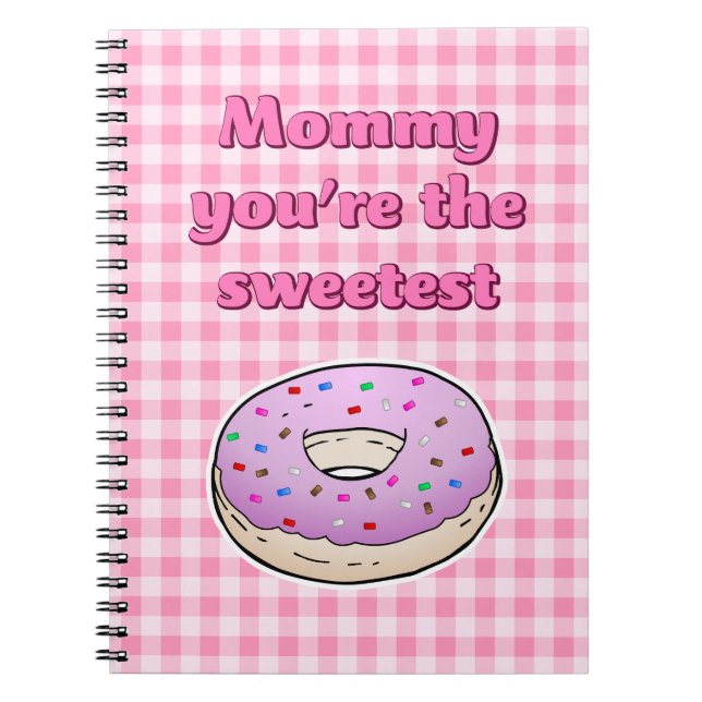 Caderno Espiral Donut Rosa Mais Doce (Frente)