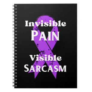 Caderno Espiral Dor Invisível Sarcástica