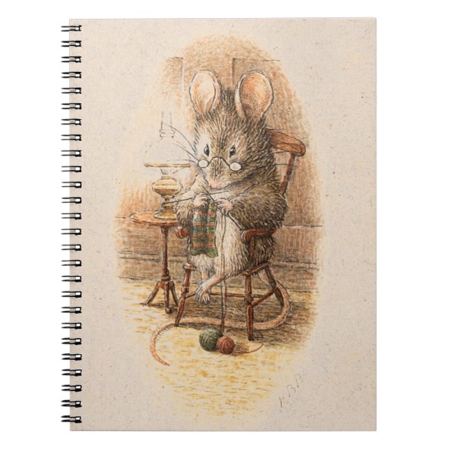 Caderno Espiral Dormouse Knitting (Frente)